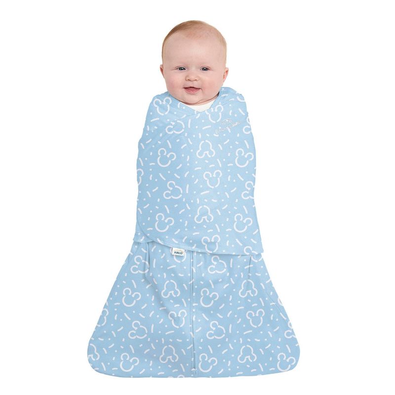 HALO SleepSack 100% Cotton Swaddle Wrap Disney Baby Collection Mickey, 4 of 7