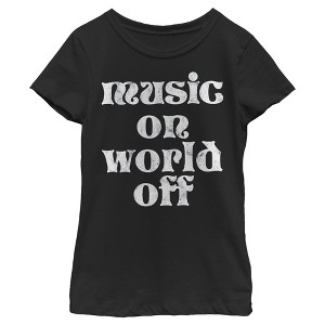 Girl's Lost Gods Music On World Off T-Shirt - 1 of 4