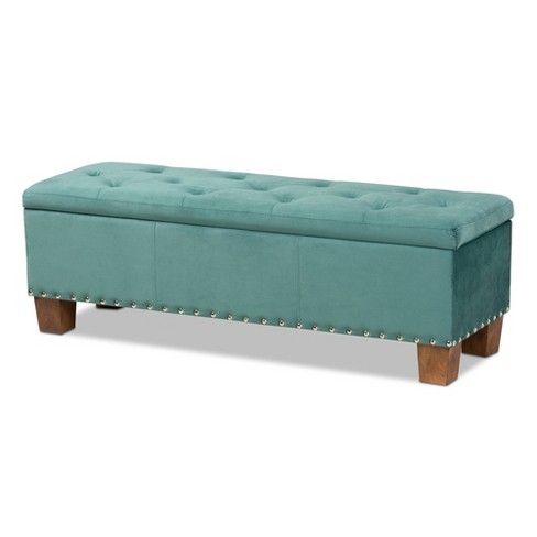 Baxton studio roanoke storage shop ottoman bench