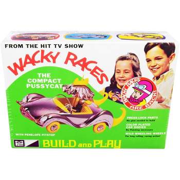 Skill 2 Snap Model Kit The Compact Pussycat & Penelope Pitstop Figurine "Wacky Races" (1968) TV Series 1/25 Scale Model by MPC