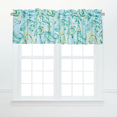 C&f Home Jade Cotton Valance Window Treatment : Target