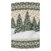 Earth Rugs Christmas Tree Oval Placemat – Holiday Village Design 13"x19" - 3 of 3