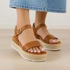 CUSHIONAIRE Melissa Espadrille Platform Sandals For Women with Adjustable Ankle Strap and Memory Foam Insole-Comfortable Womens Sandals for Summer - 3 of 4