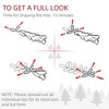 FURNIinspire Artificial Trees 8ft Christmas Tree Snow Flocked Artificial Christmas Tree With Foldable Stand, Christmas Decor. Green, 55.1"*55.1"*94.5" - 4 of 4