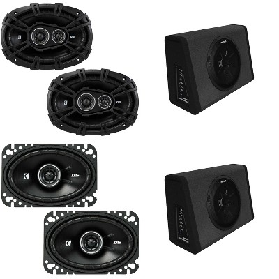 Kicker (2) 11PT250 Truck Enclosure & DSC69304 DS-Series 6x9" & 43DSC4604 4x6"  Bundle
