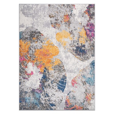 World Rug Gallery Contemporary Floral Stain Resistant Soft Area Rug