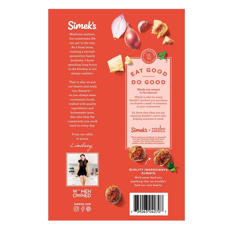 SIMEK&#39;S Italian Style Beef Meatballs - Frozen - 22oz, 4 of 7