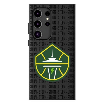 Keyscaper WNBA Text Backdrop MagSafe Compatible Cell Phone Case for Galaxy S25 Plus