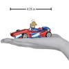 Old World Christmas Glass Blown Tree Ornament, Racing Car - 4 of 4