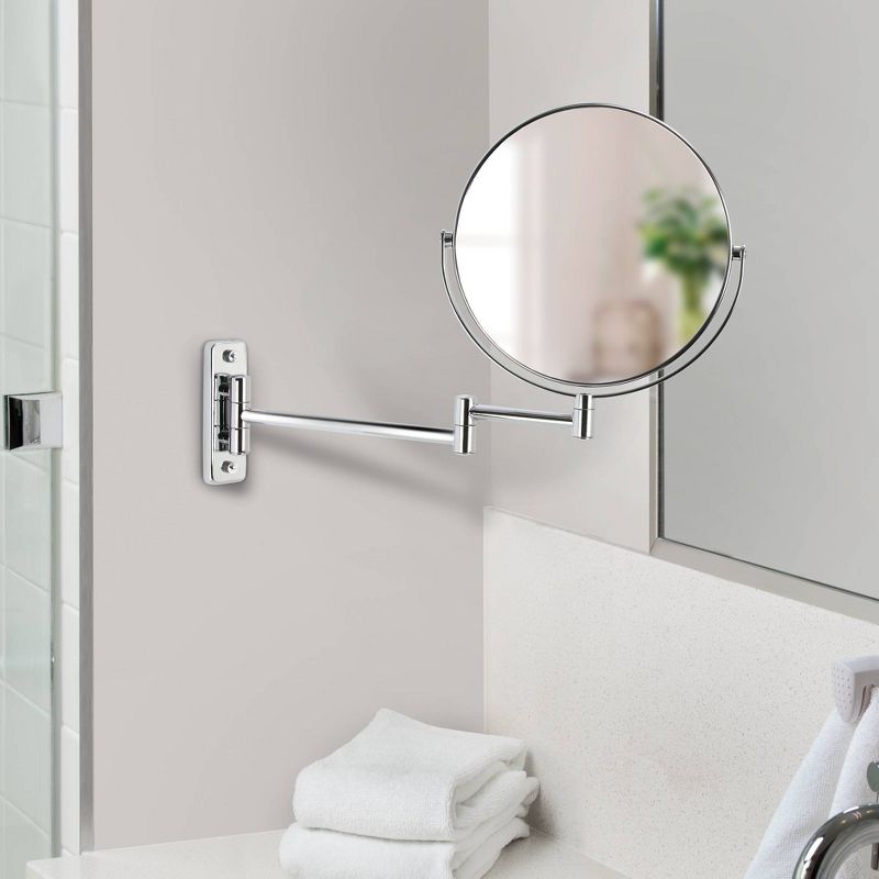 8&#34; Cosmo Double Sided Wall Mount Magnifying Vanity Mirror Chrome - Better Living Products, 6 of 8