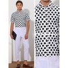 Lars Amadeus Men's Point Collar Polka Dots Pattern Shirt Short Sleeves Printed Dress Shirts - 4 of 4