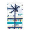 Hudson Baby Infant Boy Cotton Flannel Receiving Blankets Bundle, Surfer Dude, One Size - 2 of 4