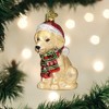 Old World Christmas Blown Glass Ornament for Christmas Tree, Yellow Labrador Puppy - 2 of 4