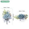 Unique Bargains Artificial Flowers Corsage Wristlet Wrist Corsage and Boutonnieres Set - 3 of 4