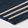 Stripe Outdoor Rug Navy - Threshold™ - 2 of 2