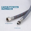 WOWOW 3/8 in. Female Compression x M10 Male Connector x in. Braided Nylon Faucet Connector - 2 of 4