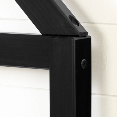 Whimsical Sweedi Twin House Frame Bed in Matte Black