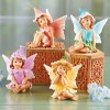 Collections Etc Hand-Painted Sweet Fairy Sitter Figurines - Set of 4 2 X 1.75 X 2.5 Multicolored - 2 of 2