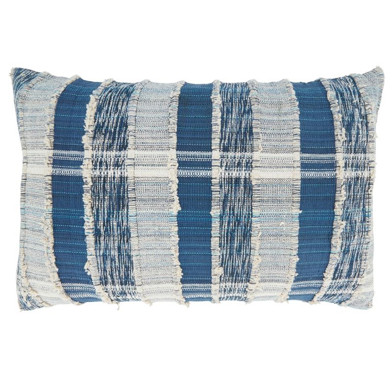 Saro Lifestyle Saro Lifestyle Striped Design Woven Cotton Pillow Cover, 1 of 4