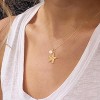 Attop Gold Starfish Necklace 14K Gold Plated Shell Conch Ocean Pendant Necklace for Women Beach Summer Jewelry - 3 of 4