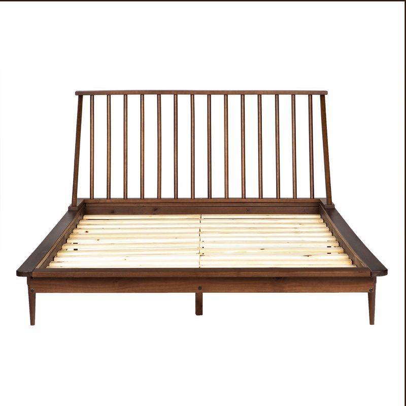 Boho Solid Wood Spindle Platform Bed - Saracina Home, 4 of 22