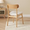 KWPZQEB Wood Dining Chairs Set of 2, Farmhouse High Back Dining Room Chairs with Upholstered, Kitchen chair for Bistro, Living Room, Kitchen - 4 of 4