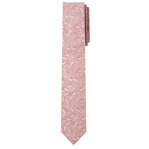 Jacob Alexander Men’s Floral Slim Cotton Necktie – 2.75" Width - 1 of 4