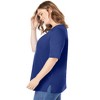 Woman Within Plus Size Perfect Elbow-Sleeve Square-Neck Tee - 4 of 4