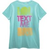 iCarly LOL Text Me BRB Crew Neck Short Sleeve Mint Women's T-shirt - 2 of 4