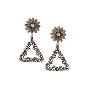 SOHI Women's Antique Silver Party Drop Earrings - 1 of 4