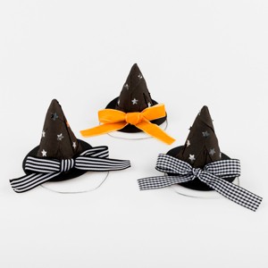 Meri Meri Surprise Witch Hats With Bows (Pack of 3) - 1 of 4