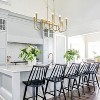 BAOURE 14-Light Gold Industrial Chandelier - 78.74" Rustic Kitchen Island Lighting-  Farmhouse Linear Chandeliers for Large Kitchen Islands & Dining - 3 of 4