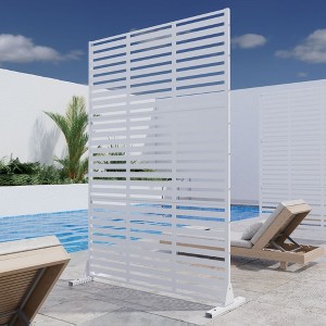 Dovelina Metal Outdoor Privacy Screen Freestanding Garden Privacy Screen - 1 of 4
