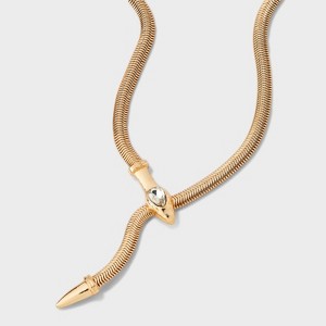 Snake Chain "Y" Necklace - Wild Fable™ Gold - 1 of 4