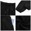 Women's Jogger Pants Casual Drawstring Waist Wide Leg Tapered Sweatpants with Side Pockets - 3 of 4