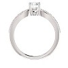 Pompeii3 5/8ct Diamond Engagement Ring Antique 14k White Gold Round Cut - 2 of 3