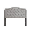PAGED Queen Size Bed Frame Button Tufted Upholstered Bed with Wings Design, Wood Slat Support, No Box Spring Needed, Easy Assembly - 4 of 4