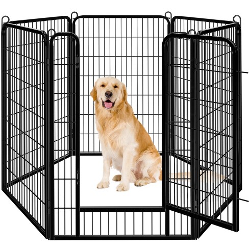 Large 16 panels pet dog cat metal exercise barrier clearance fence playpen kennel yard new