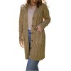 Womens Long Jackets Knee Length Cable Knit Sweater Cardigan Button Down Cozy Knitwear with Pockets Lightweight Knit Coats Fall Outwear - 2 of 3