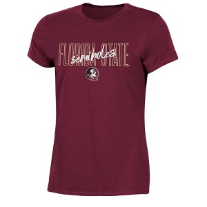 NCAA Florida State Seminoles Women's Crew Neck T-Shirt - 1 of 3