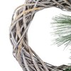 Northlight Frosted Pine Cone and Foliage Artificial Christmas Twig Wreath, 15 Inch, Unlit - 3 of 4