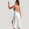 Anna-Kaci Women's Bikini Top with Jewel Ring Accents and Sheer Wrap Skirt Cover-Up Set - 4 of 4