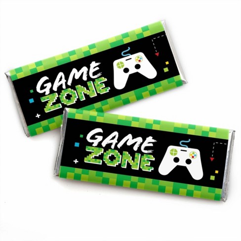 Big Dot of Happiness Game Zone - Candy Bar Wrapper Pixel Video Game Party or Birthday Party Favors - Set of 24 - image 1 of 4