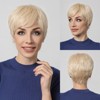 Jessie's Wig 8 Inch Pixie Cut Bangs With Wig Short Synthetic Hair Blonde Color 1 Pc/Pack - 4 of 4