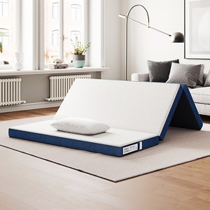 Gel Memory Foam Trifold Portable Mattress Folding Travel Sleeping Pad - 1 of 4