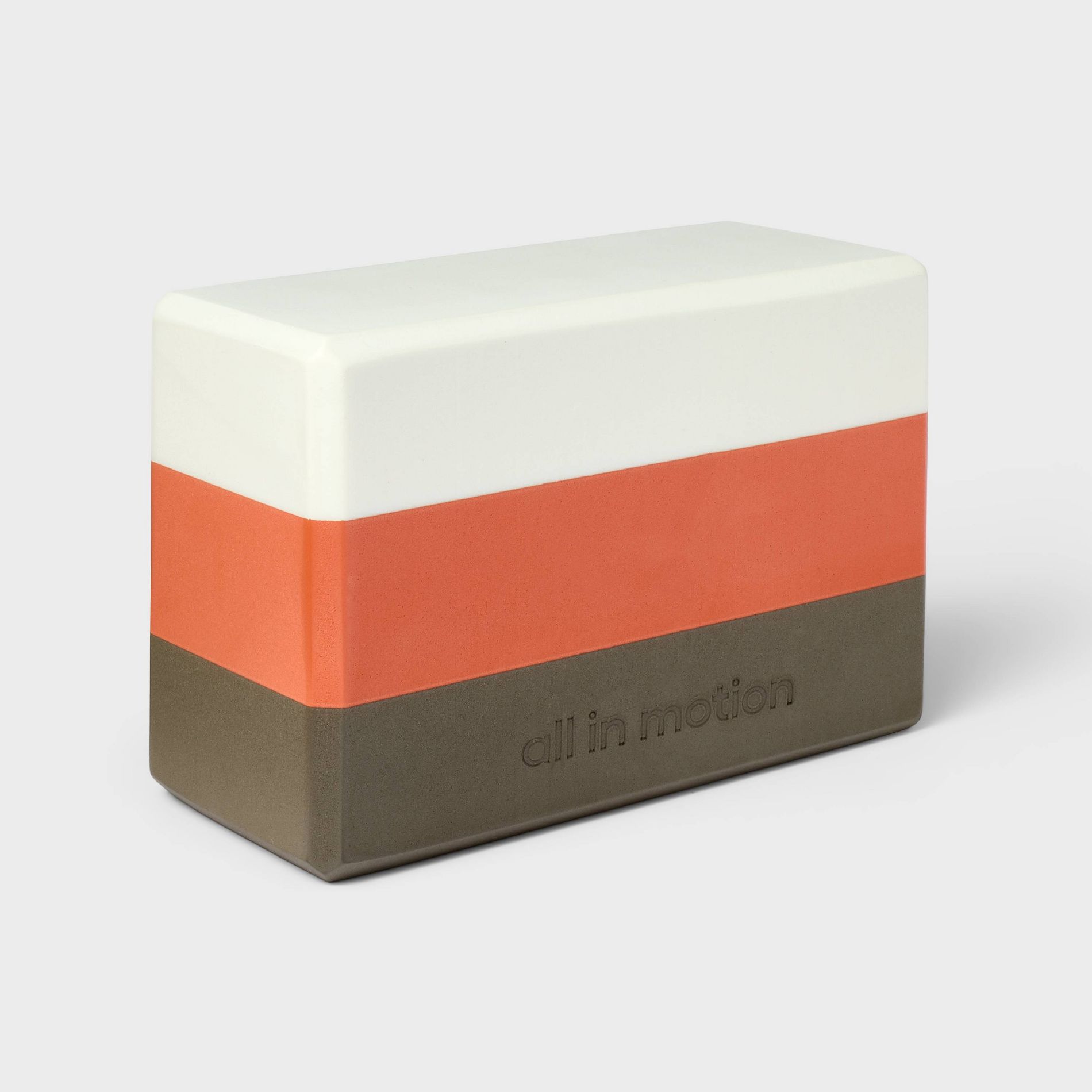 Yoga Block Tri Color All In Motion™ - Peach Orange