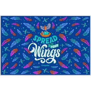 Well Woven Crayola Spread Your  Wings Blue Rug - 1 of 4