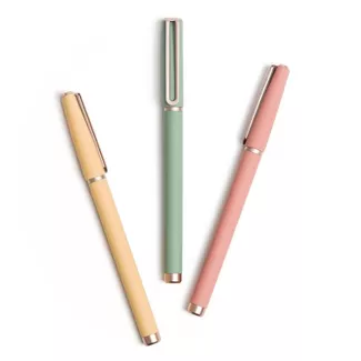 UBrands 3ct Soft Touch Felt Tip Pens Rose Gold Accents, $6.99