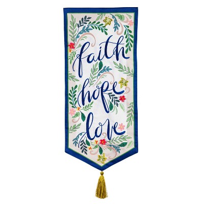 Faith Hope Love Everlasting Impressions Textile Decor