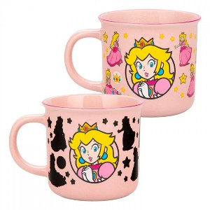 Adult Super Mario Bros Princess Peach Heat Change Ceramic Mug - 1 of 3